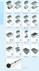 Dry Bath Blocks, MD series (MD-B1.5) For 1.5ml or 2ml tube,  20 wells