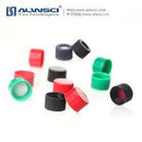 ALWSCI 22ml clear glass sample vial 23x85mm screw thread C0001222 with black clased top PP caps with silicone septa C0001224