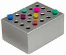 Dry Bath Blocks, MD series (MD-B0.5/1.5) one side for 1.5 or 2ml tubes, one side for 0.5ml tubes