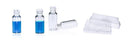 ALWSCI 2ml Clear Glass Screw Top 8-425 Thread Vials and black closed top PP caps with silicone septa c0000001 C0000346