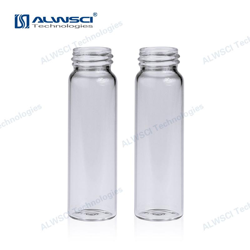 ALWSCI 8mL, Clear Glass, Storage Vial, 17*60mm with screw thread C0000051 and white PP cap with silicone septa C0000193