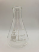 Eisco 100ml Flask conical, narrow neck, borosilicate glass CH0424D