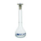 Eisco Flask Volumetric class 'A', cap. 50ml, socket size 12/21, borosilicate glass, blue printing (CH0446D)