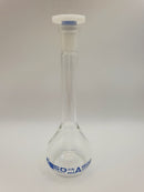 Eisco Flask Volumetric class 'A', cap. 50ml, socket size 12/21, borosilicate glass, blue printing (CH0446D)