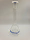 Eisco Flask Volumetric class 'A', cap. 100ml, socket size 14/23, borosilicate glass, blue printing (CH0446E)