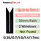 Aireka 0.35-1.7mL, Black, QG10124-2, Cuvette, 2 windows, Teflon lid - 2 pack