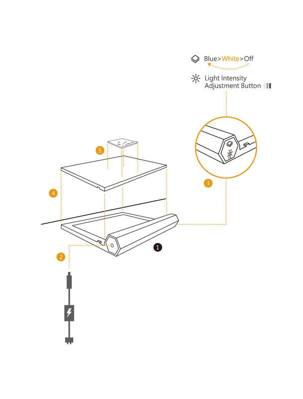 BluPAD, LED Transilluminator, with mini darkroom BP001CU